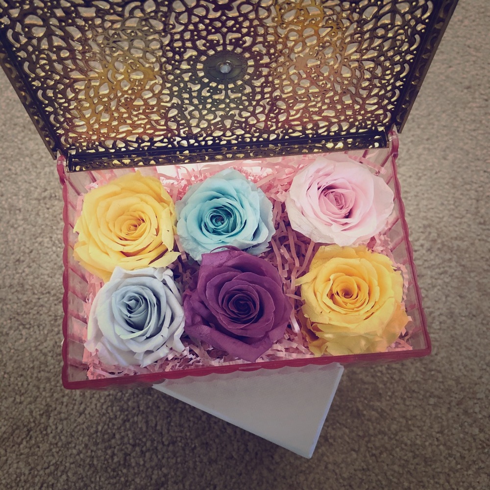Preserved rose box